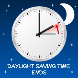 Daylight Saving Time Ends. Time to \'Fall Back\'...one hour